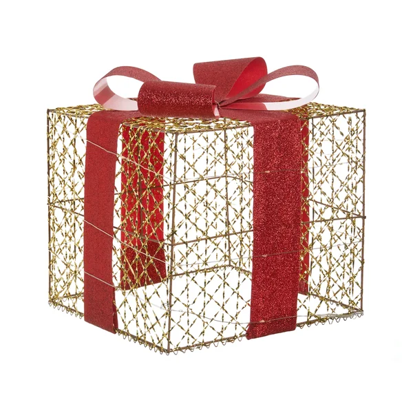 Lot de 3 décorations de Noël LED LYSEREN Cadeaux de Noël 20/25/30 cm Doré