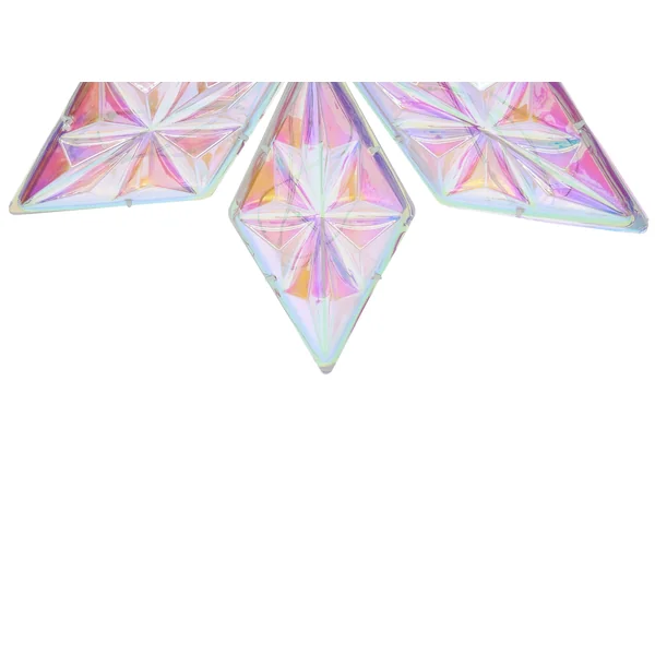 Lot de 3 décorations suspendues RENSJON Étoile 25/35/46 cm Multicolore