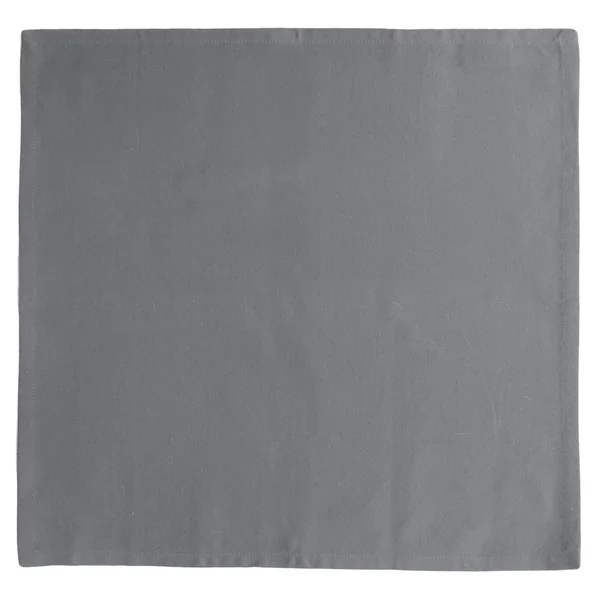 Lot de 6 serviettes de table 45x45 cm collection YUCO 100% coton gris acier