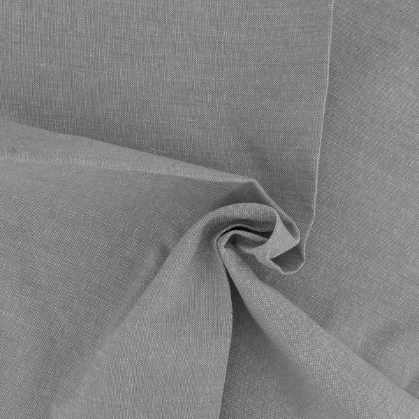 Lot de 6 serviettes de table 45x45 cm YUCO 100% coton chambrey gris