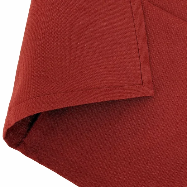 Lot de 6 serviettes de table 45x45 cm YUCO 100% coton tomette