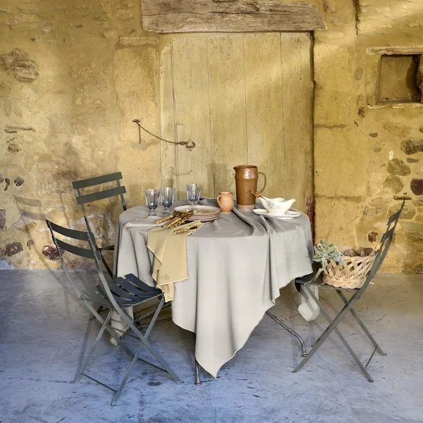 Lot de 6 serviettes de table coton 42x42 cm HONO blanc Naturel