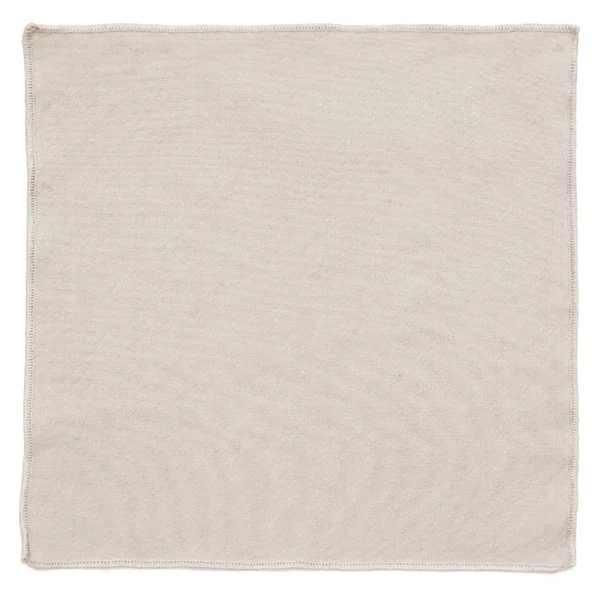 Lot de 6 serviettes de table coton 42x42 cm HONO blanc Naturel