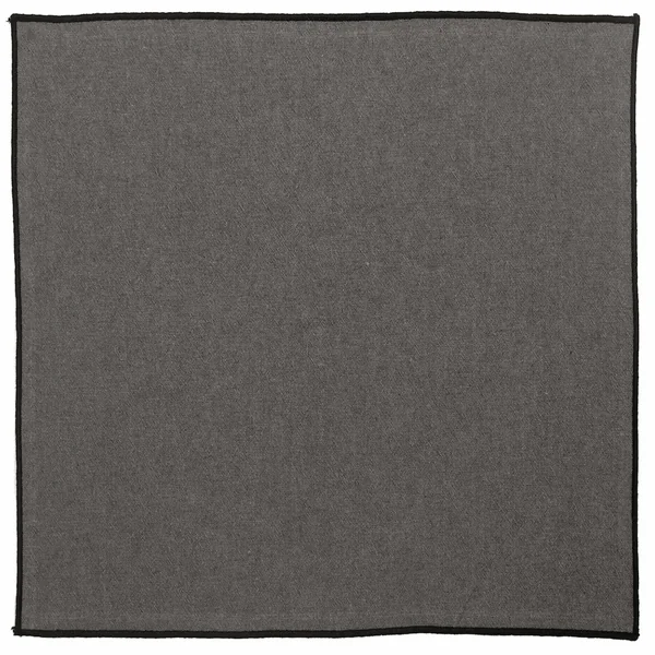 Lot de 6 serviettes de table coton 42x42 cm HONO gris Granit