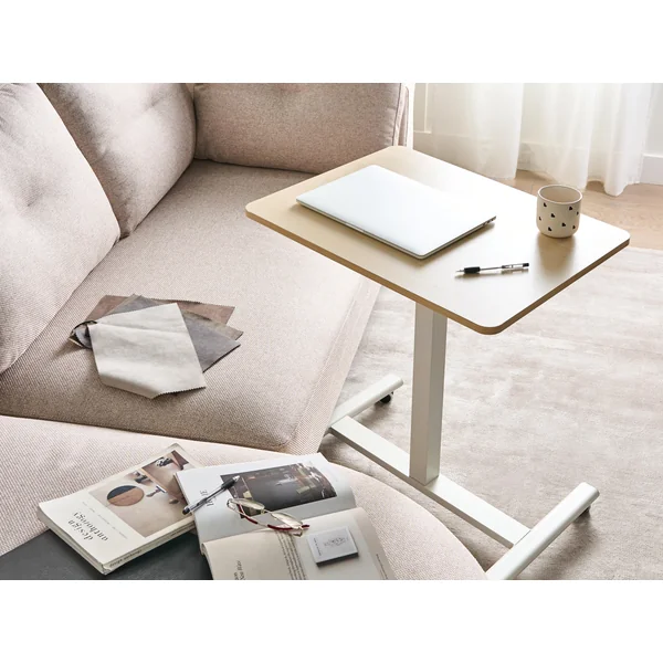 Manual Adjustable Laptop Stand ACADEMIA Light Brown/ White 65 cm 48 cm