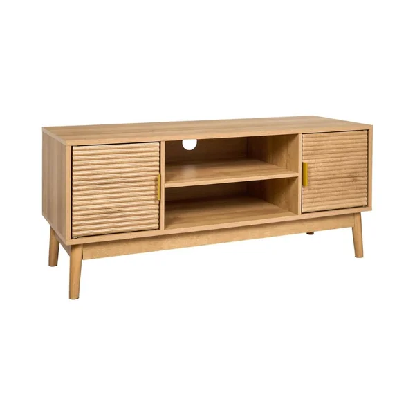 Meuble TV 2 portes en bois L110cm - Tiphaine
