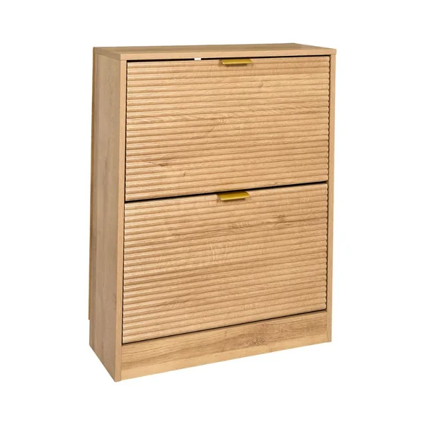 Meuble à chaussures en bois 2 portes H78cm - Tiphaine