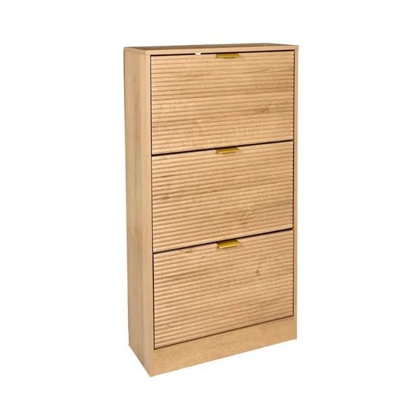 Meuble à chaussures en bois 3 portes H113cm - Tiphaine