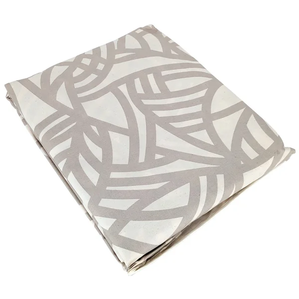 Nappe carré 170x170 cm ÉVA Beige écru 100% coton + enduction acrylique
