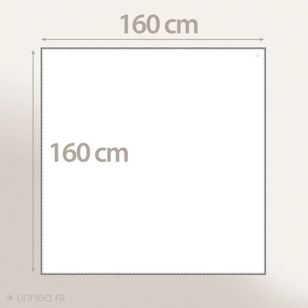 Nappe carré à carreaux 100% coton 160x160 cm BISTROT Rouge paprika