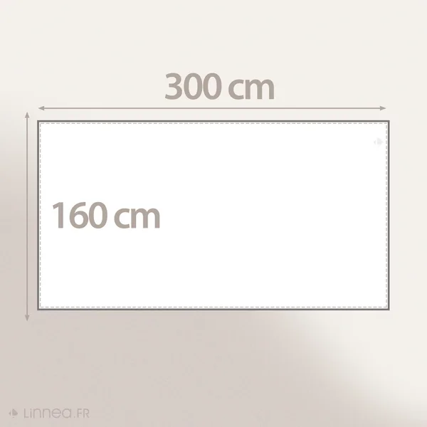 Nappe carré à carreaux 100% coton 160x300 cm BISTROT Rouge paprika