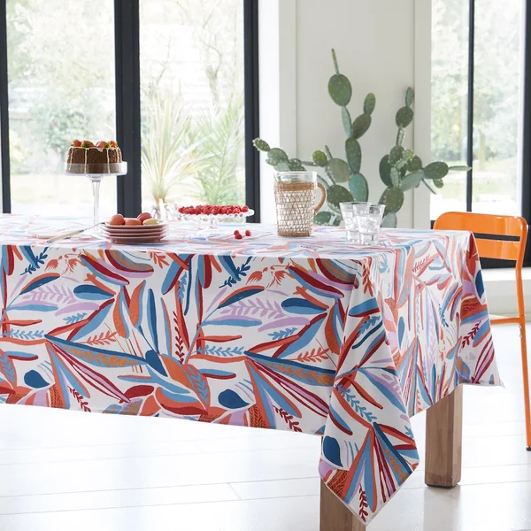 Nappe rectangle 160x250 cm CHILI multicolore Salsa 100% coton + enduction acrylique