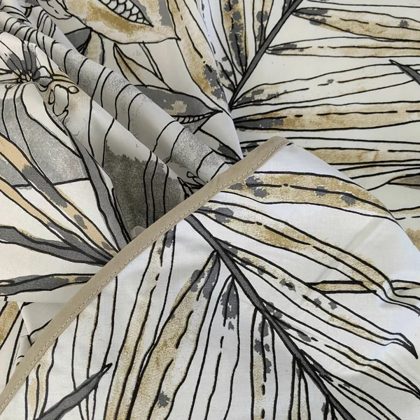 Nappe ronde 170 cm BAHIA gris Fusain 100% coton + enduction acrylique