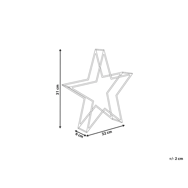 Outdoor Decoration LED SIMO Star 31 cm White