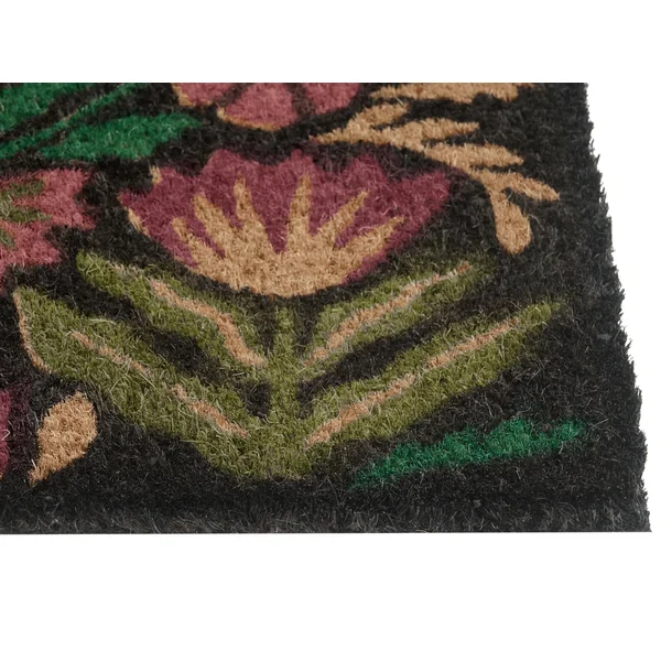 Paillasson SELAWIK Multicolore 40 x 60 cm Fleur Fibre de coco
