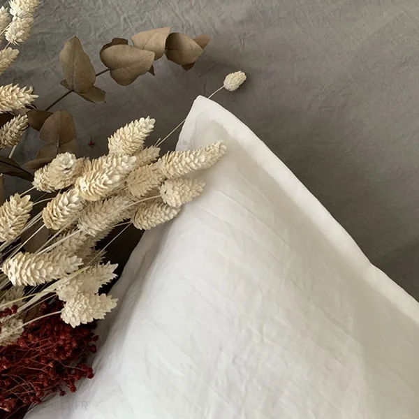Parure 240x220 cm MILA polyester micro lavée rose poudré 3 pièces