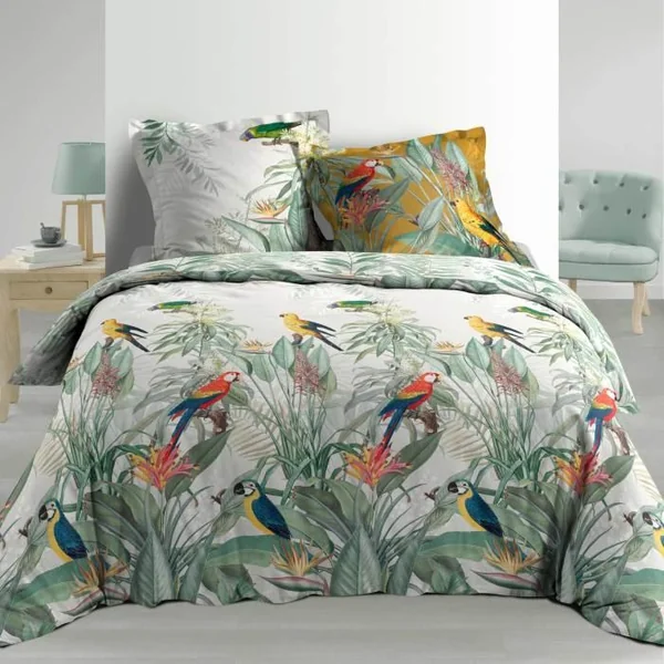 PARURE 260 X 240 CM PERCALE IMP 78 FILS ALLOVER SAFIA