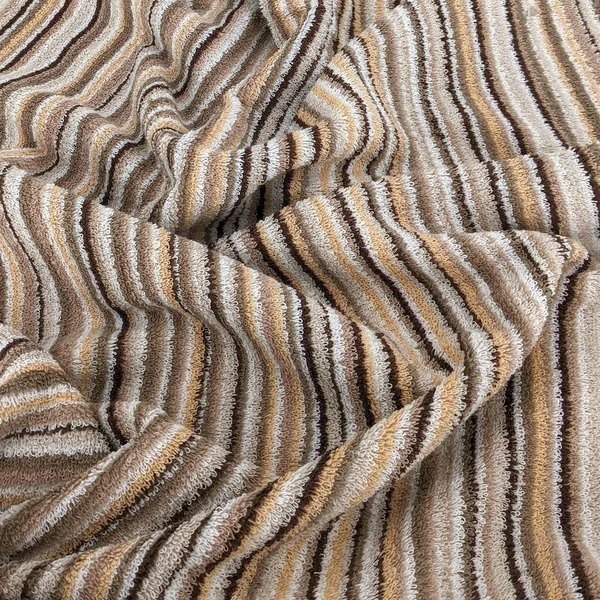 Parure de bain coton 500 g/m2 par 5 PURE STRIPES II Beige