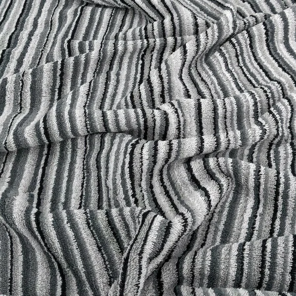 Parure de bain coton 500 g/m2 par 5 PURE STRIPES II Gris