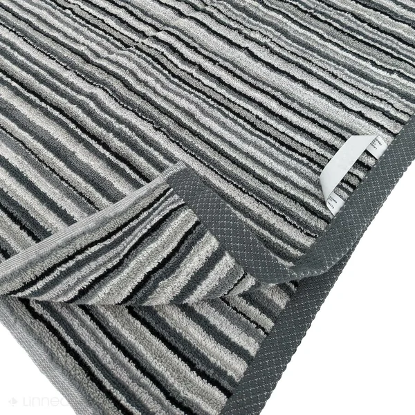 Parure de bain coton 500 g/m2 par 5 PURE STRIPES II Gris