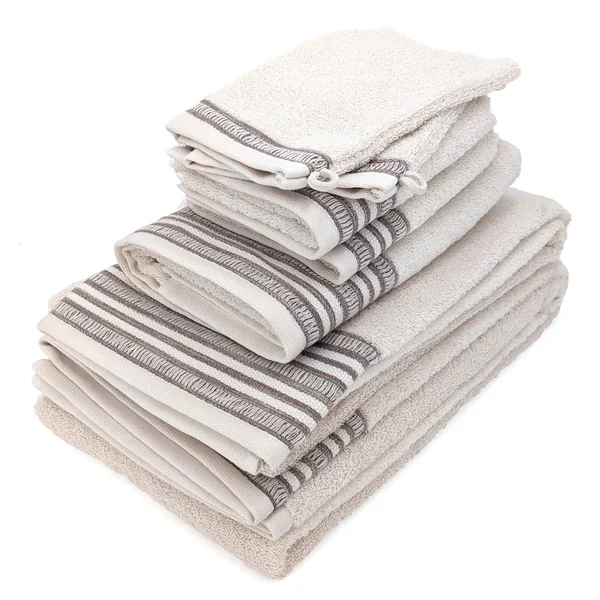 Parure de bain pur coton collection DRY 500 g/m² 7 pièces beige