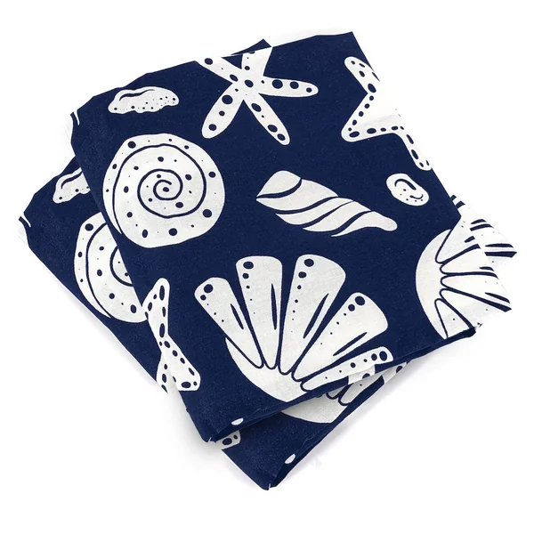 Parure de drap 270x290 cm coton BCI adouci CAPRI Bleu 3 pièces