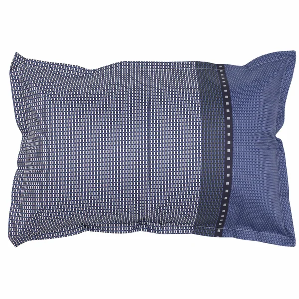 Parure de lit 200x200 cm 50x70 cm en satin de coton ENZO bleu