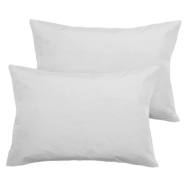 Parure de lit 200x200 cm set 50x70 cm percale MANOIR gris Perle