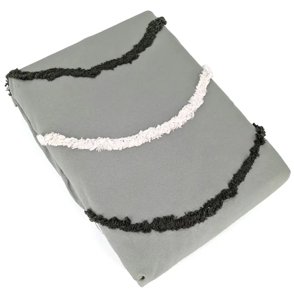 Parure de lit 240x220 cm coton BCI adouci LINEA Vert 3 pièces