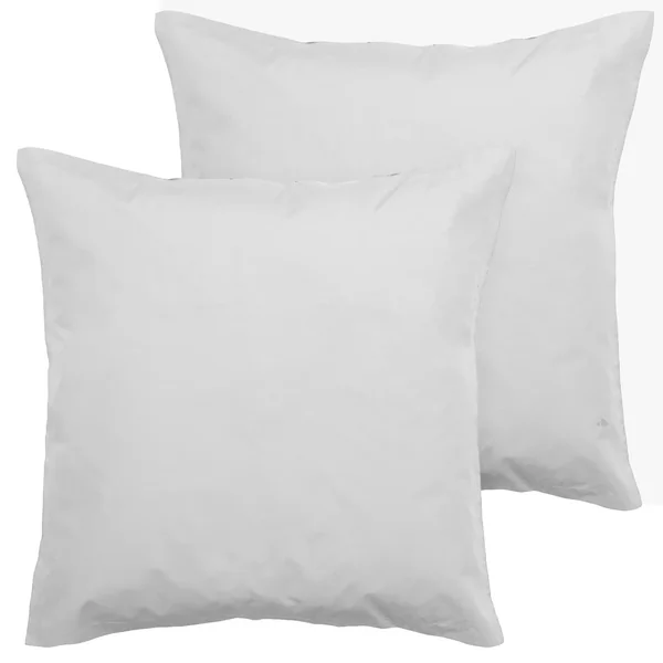 Parure de lit 240x220 cm set 65x65 cm percale MANOIR gris Perle
