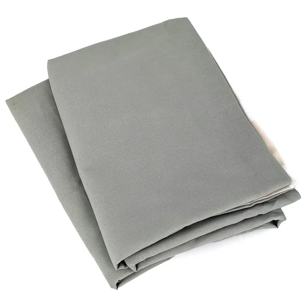 Parure de lit 260x240 cm coton BCI adouci LINEA Vert 3 pièces