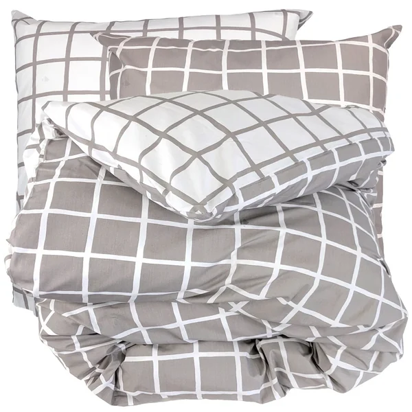 Parure de lit 260x240 cm percale 100% coton DDM MAX Gris 3 pièces