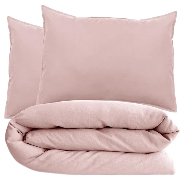 Parure de lit 280x240 cm et 50x70 cm collection OPERA rose 3 pièces