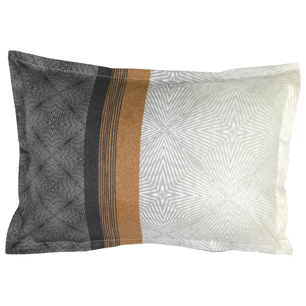 Parure de lit 300x240 cm 50x70 cm en satin de coton TIAGO noir