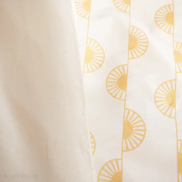Parure de lit HELIS 140x200 cm 100% polyester microfibre blanc 2 pièces