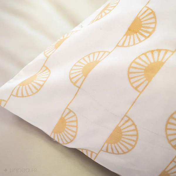 Parure de lit HELIS 240x220 cm 100% polyester microfibre blanc 3 pièces