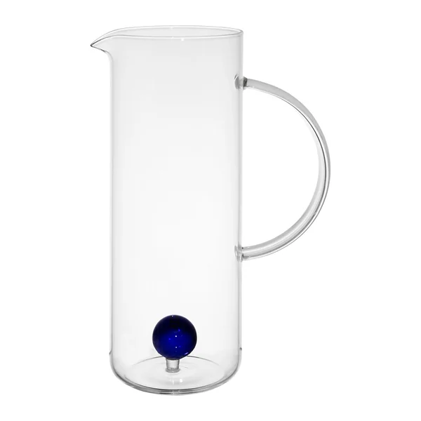 Pichet balle en verre bleu 1l - Colorea