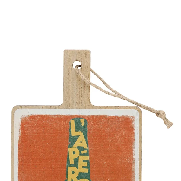 Planche a découper en bois multicolore 14x26cm - Copains D'Abord