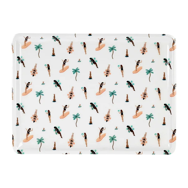 Plateau en fer multicolore 40x30cm - Palma