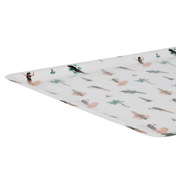 Plateau en fer multicolore 40x30cm - Palma