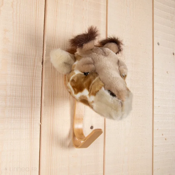 Porte manteau mural en acrylique 24x13 cm girafe collection SOFT ANIMAL