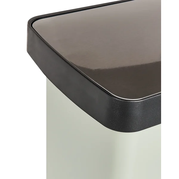 Poubelle à double pédale 60 L ECOSORT Métal Vert clair