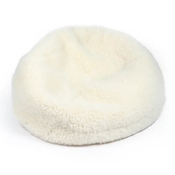 Pouf medium polyester et fausse fourrure collection SOFT ANIMALS mouton avec garnissage