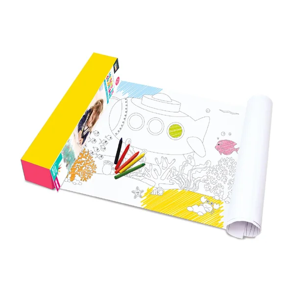 ROULEAU A COLORIER 1M50 X4 CRAYONS