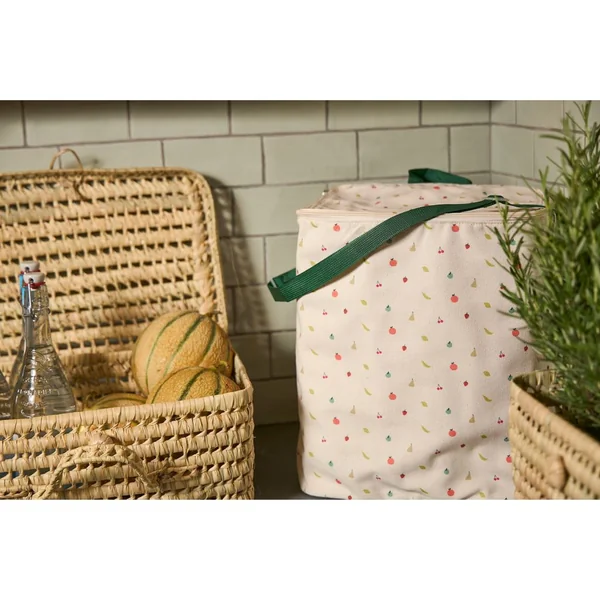 Sac isotherme en coton multicolore - Les fruits