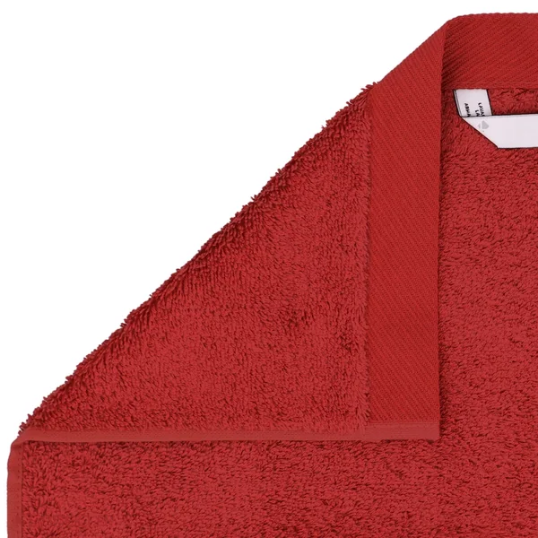 Serviette de toilette 50x100 cm 100% coton peigné ALBA bordeaux
