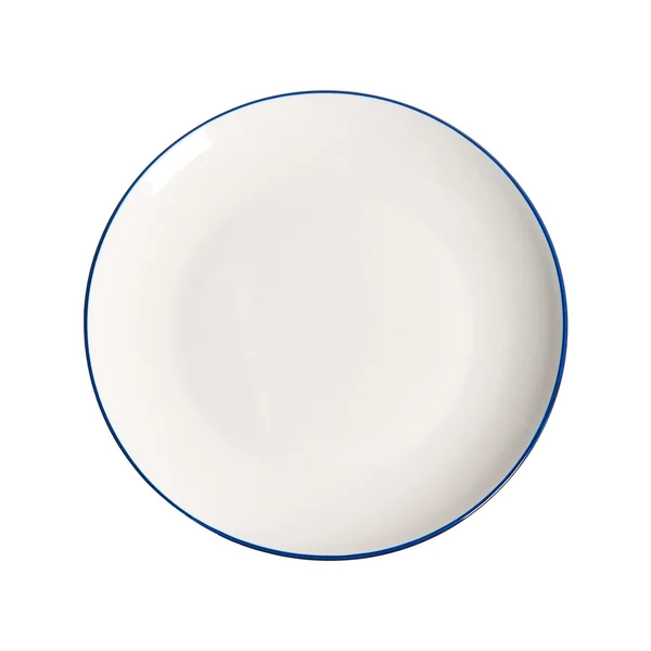 Set de 12 couverts de table CUMIN Porcelaine Blanc cassé/bleu