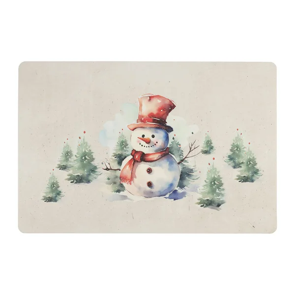 Set de table en vinyle multicolore 45x30cm - Neige