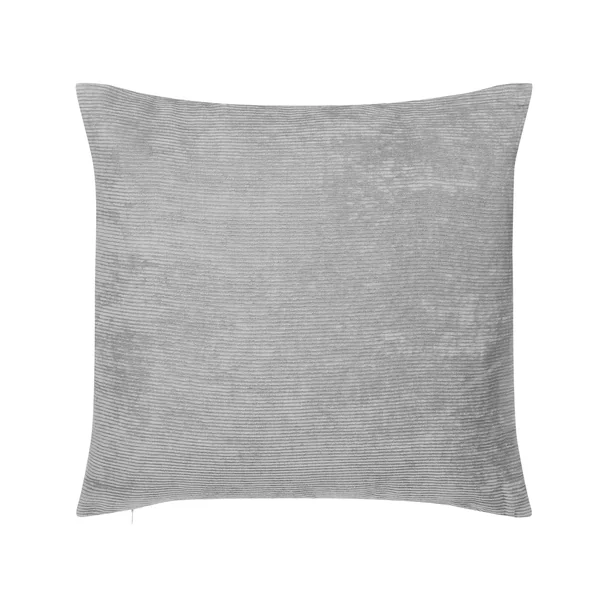 Set of 2 Decorative Cushions NOLANA 45 x 45 cm Grey Solid