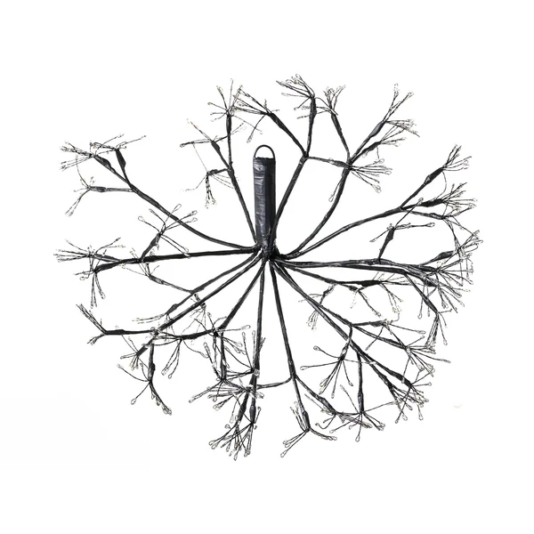 Set of 2 Hanging Decorations LED RACKSTA Mistletoe 30/25 cm Black